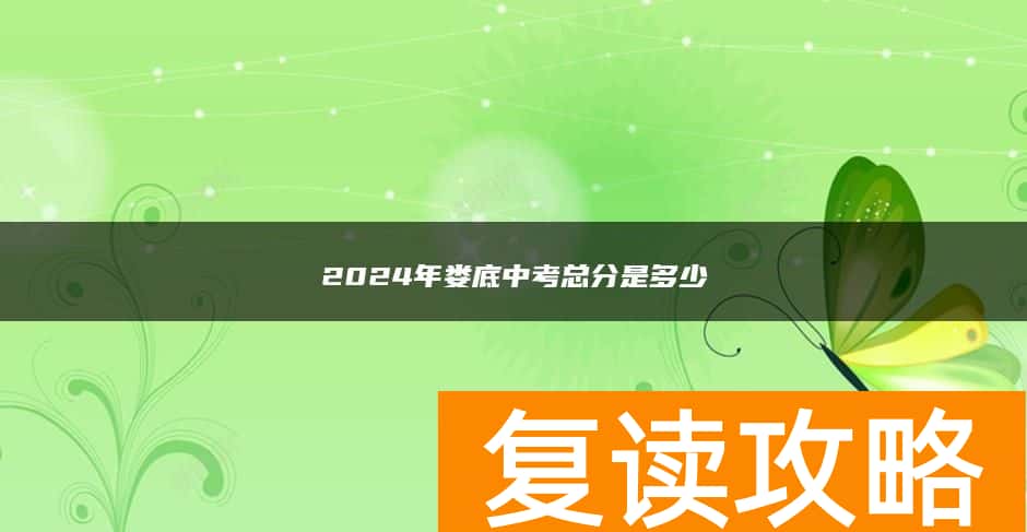 2024年娄底中考总分是多少